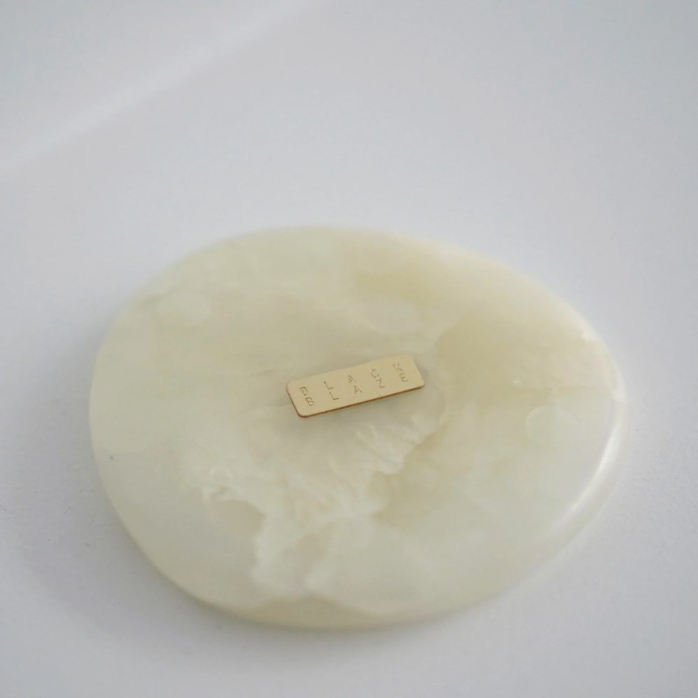 Premium White Onyx Coasters Set of 2 - Natural Stone Drink Coasters for Coffee Table, Bar, Dining & Home Decor - Elegant BLACK BLAZE Stone Coasters for Wine Glasses & Hot Beverages