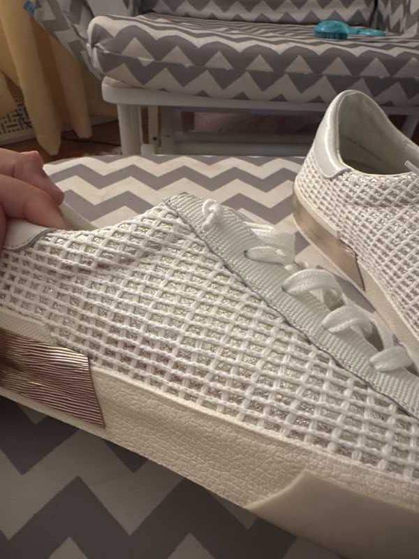 ZINA SNEAKERS BONE GOLD WOVEN - Stylish & Comfortable Women's Casual Shoes for Walking, Running & Everyday Wear | Perfect for Work, Travel & Outdoor Activities