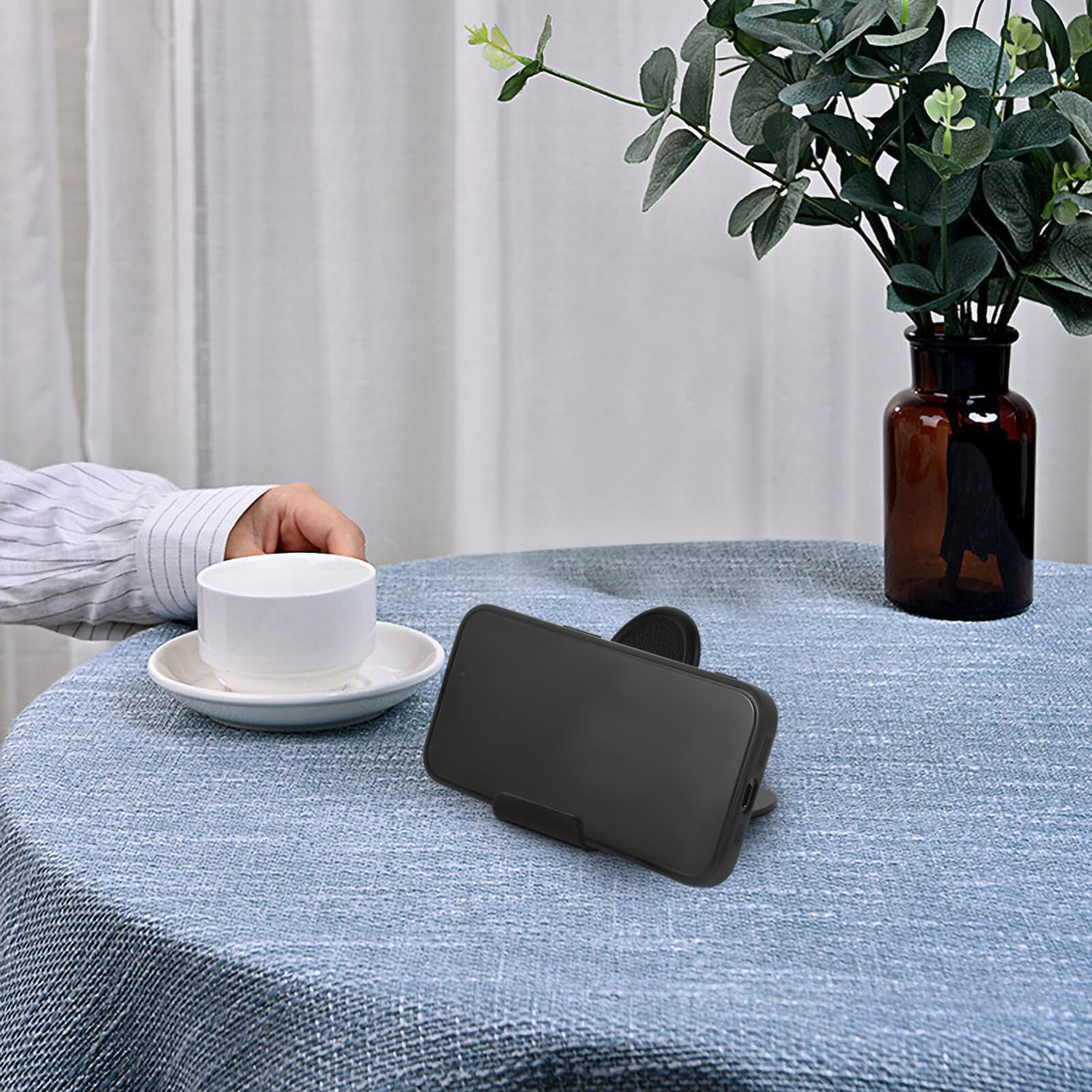 Foldable Phone Stand 2-Pack - Adjustable Desktop Cell Phone Holder for iPhone, Samsung & More - Perfect for Work, Watching Videos & Hands-Free Calling