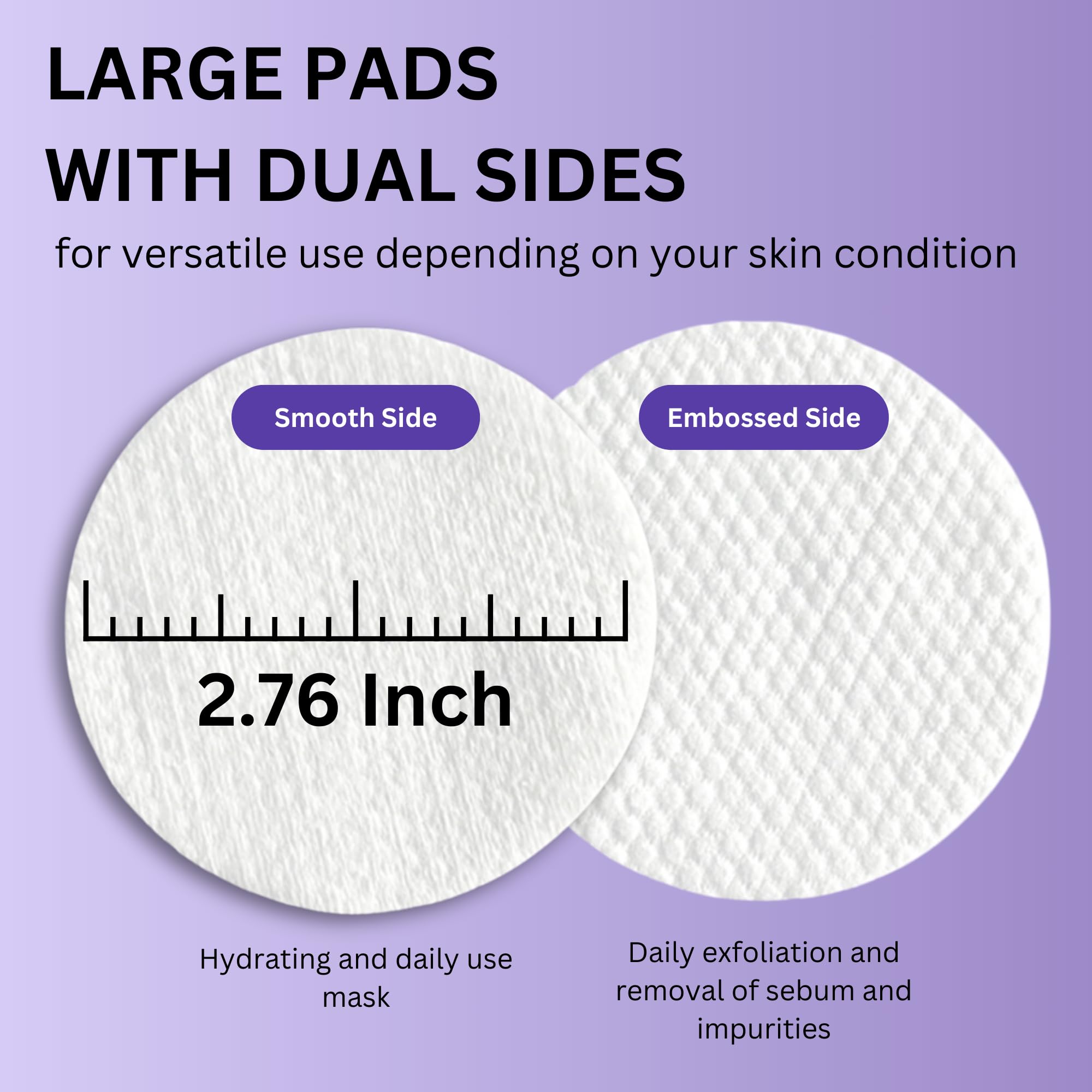 Metabiome Korean Toner Pads for Clear Skin - Soothing Exfoliating Cotton Pads with Tea Tree, Vitamin C & Collagen - Brightening Facial Treatment for Dry Skin & Blemishes - Perfect for Daily Skincare Routine & Travel