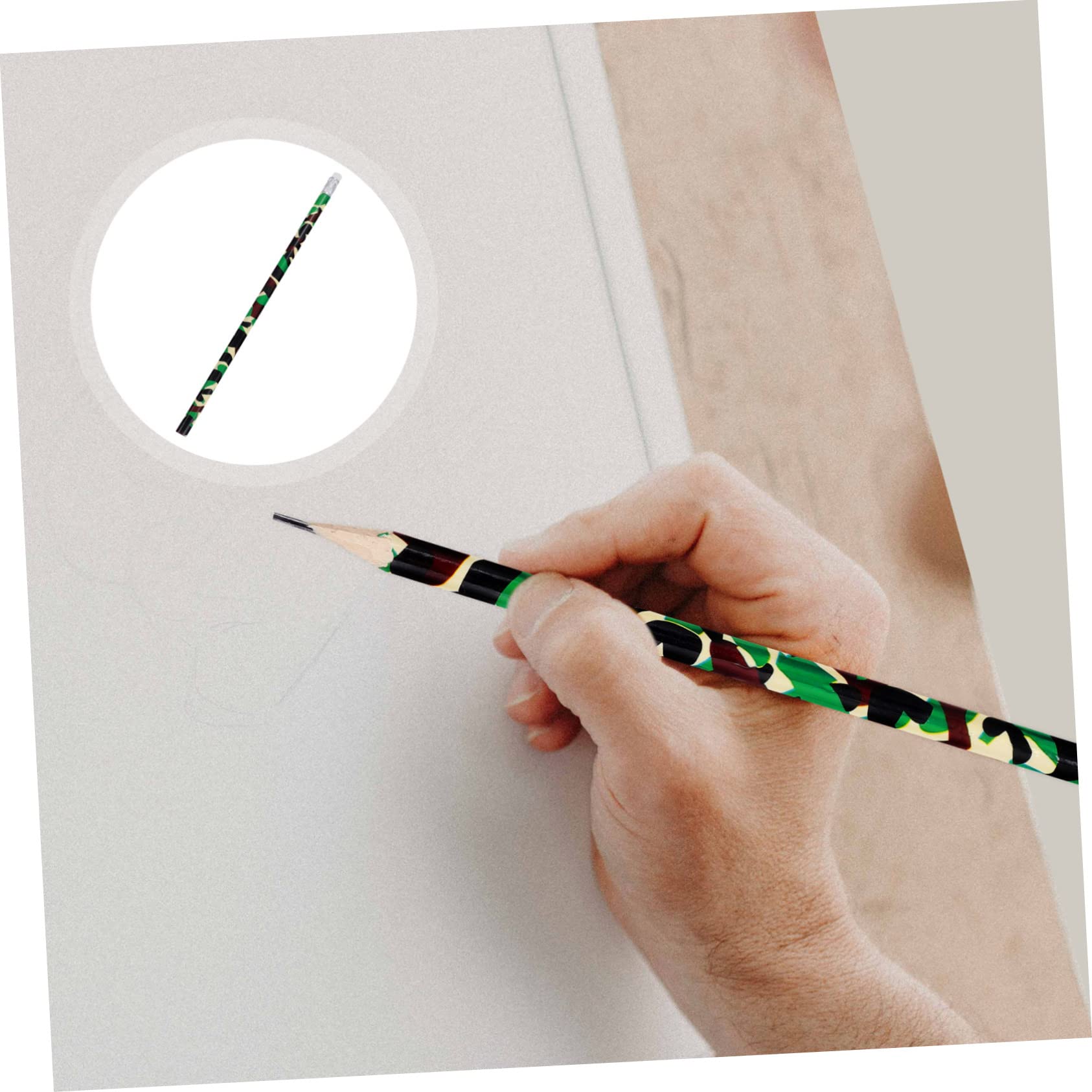 DIYEAH 100 Pcs Camouflage Wooden Pencils - Bulk Drafting & Writing Pencils for Students, Artists & Office Use - Perfect for Sketching, Note Taking & School Supplies