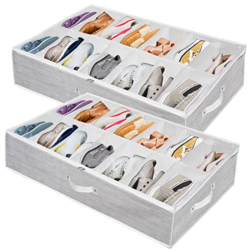 2 Shoes (14+14 Cells) Stripe Grey