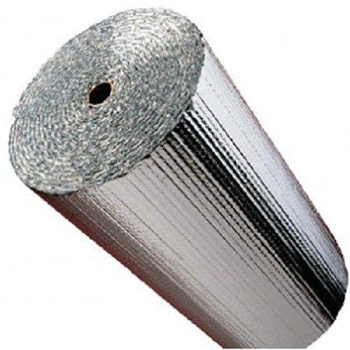 4ft x 25ft Reflective Double Foil Bubble Insulation Roll - Heat Shield & Vapor Barrier for Home, Garage, RV & HVAC - Thermal Insulation Material for Walls, Windows & Pipes