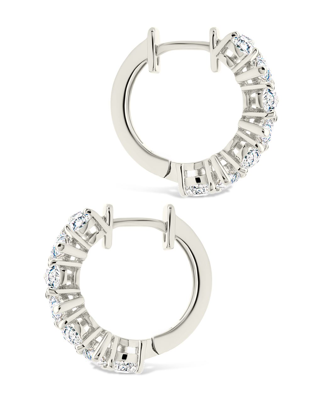 Carina Pear Cut CZ Hoop Earrings - Sparkling Cubic Zirconia Dangle Earrings for Women | Perfect for Parties, Weddings & Evening Events