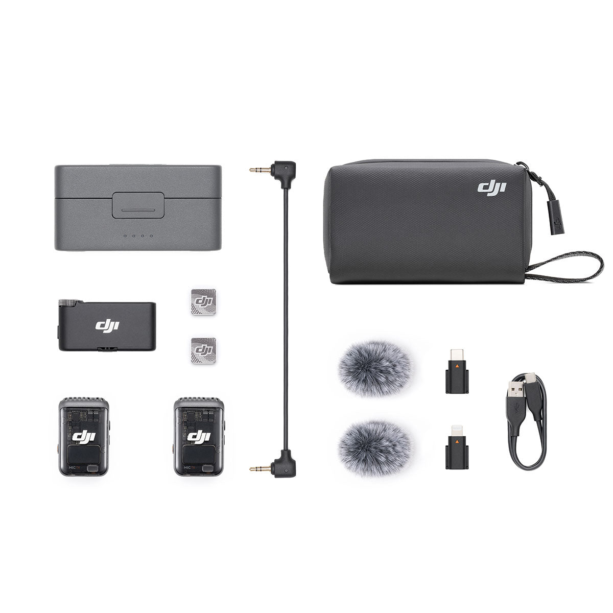 DJI Mic 2 - Professional Wireless Lavalier Microphone System for Vlogging, Interviews & Content Creation - Compact Dual-Channel Mic for YouTubers, Filmmakers & Podcasters (Perfect for Outdoor Shooting, Live Streaming & Studio Recording)