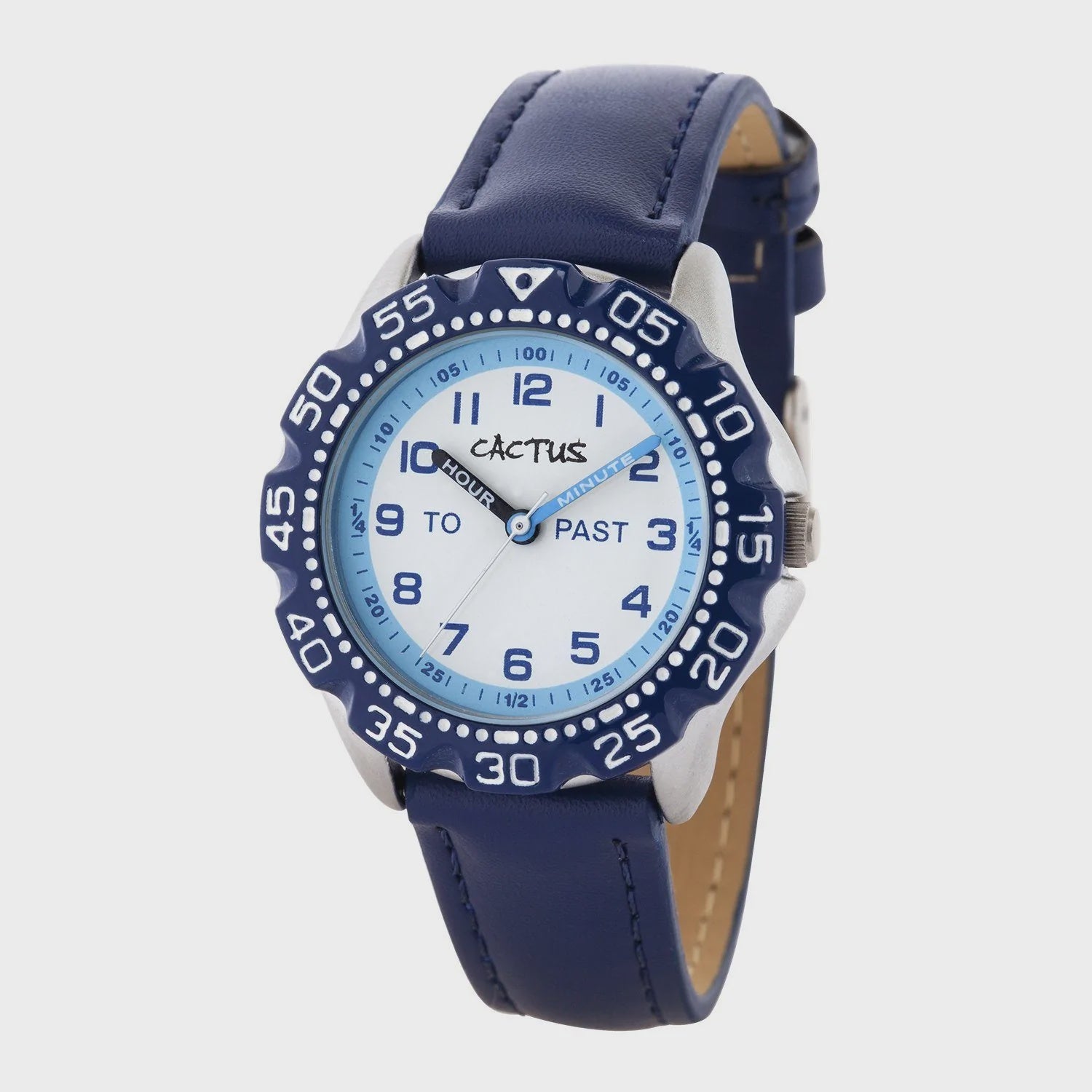 Cactus Master Time Teacher Kids Watch - Waterproof Digital Watch for Boys & Girls, Easy to Read with Alarm & Stopwatch - Perfect for School, Outdoor Play & Learning to Tell Time