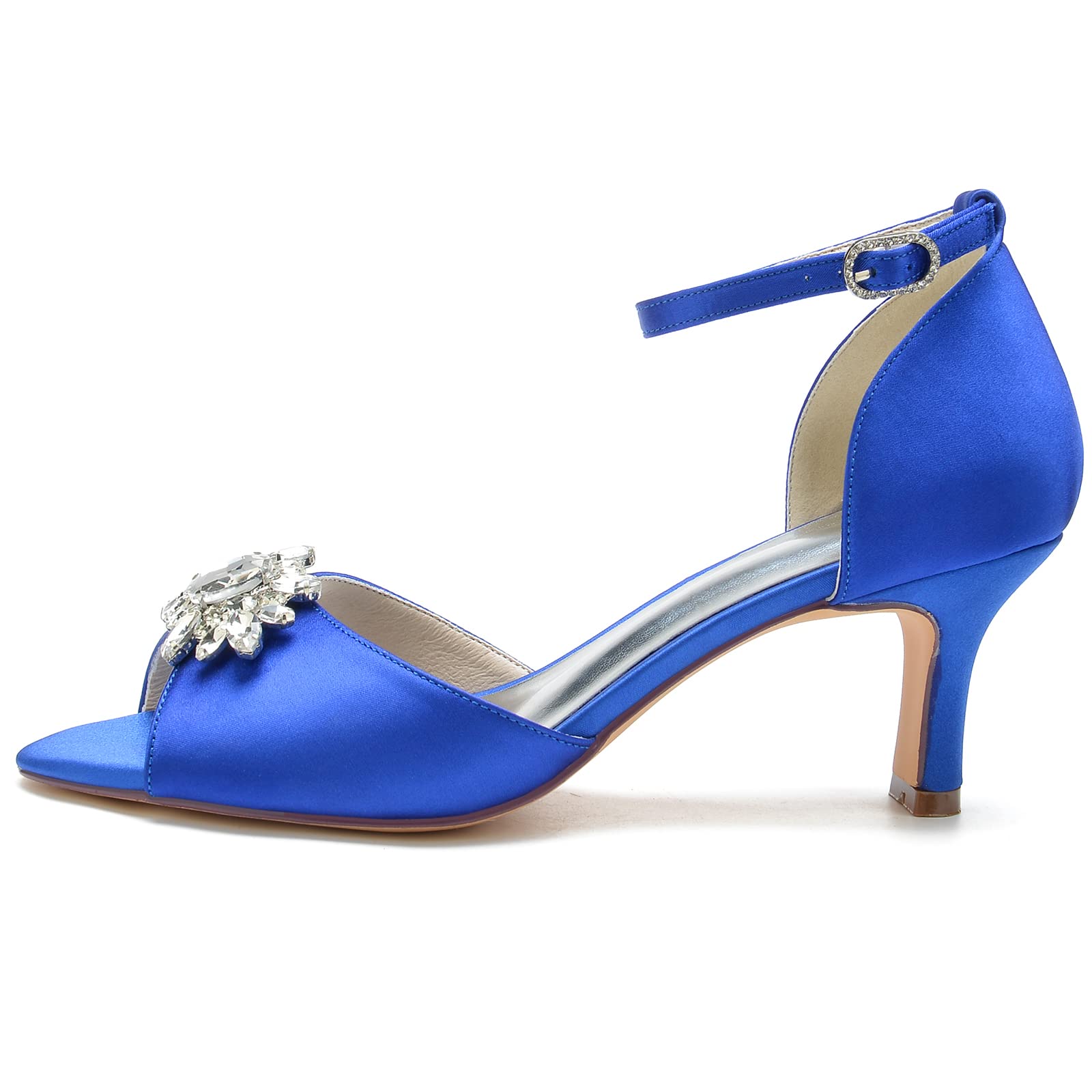 Elegant Peep Toe Wedding Shoes for Bride | Women's Wrap Ankle Bridal Party Heels | Perfect with Evening Dresses & Wedding Gowns | Ideal for Ceremony, Reception & Special Occasions
