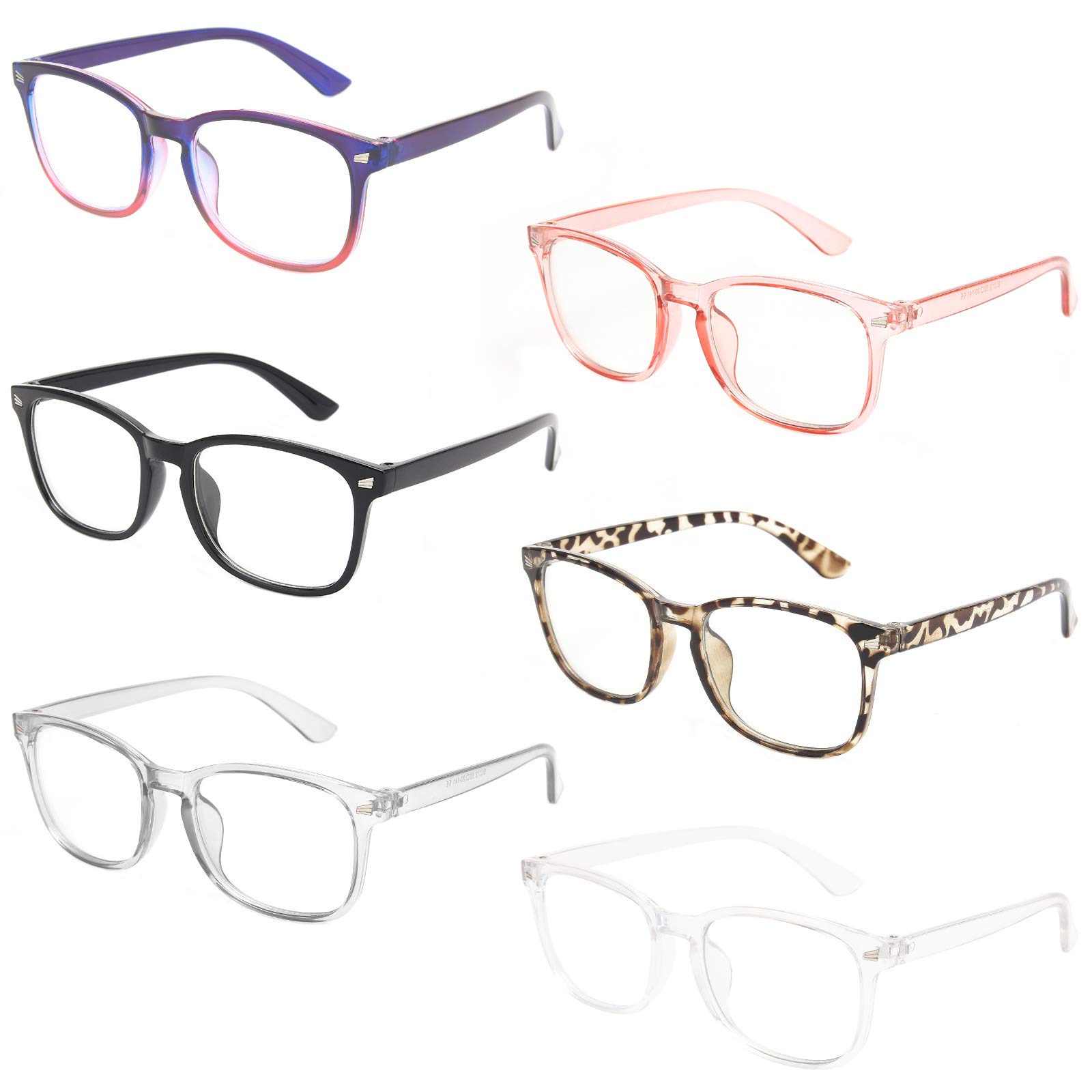 MIGSIR Blue Light Blocking Glasses for Computer & Gaming - Anti Eye Strain Glasses for Women & Men - Reduce Digital Eye Fatigue for Work, Study & Screen Time