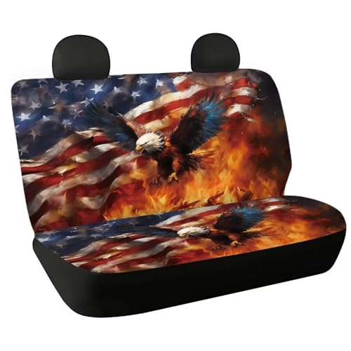 American Flag Eagle Fire