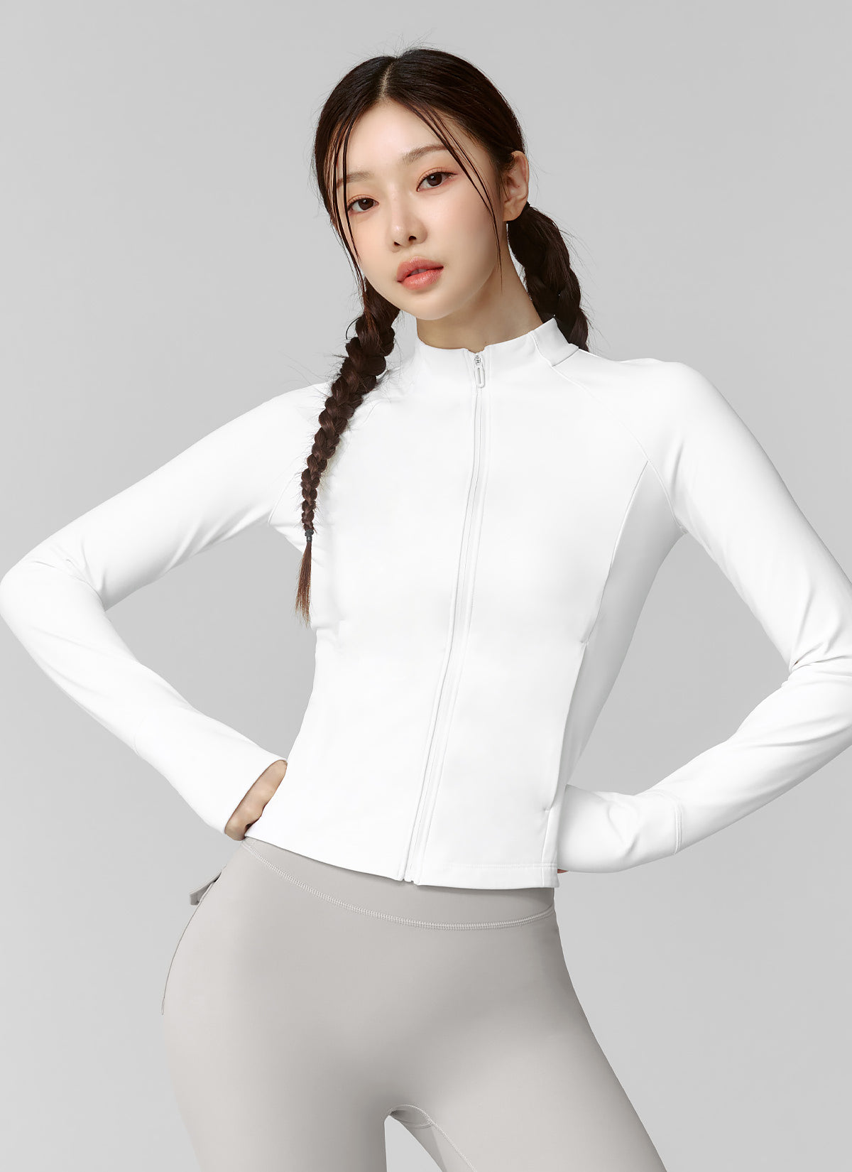 Active Slim Fit Warm Silky Zip Up Hoodie for Women - Lightweight Comfortable Fleece Jacket for Running, Yoga & Outdoor Activities