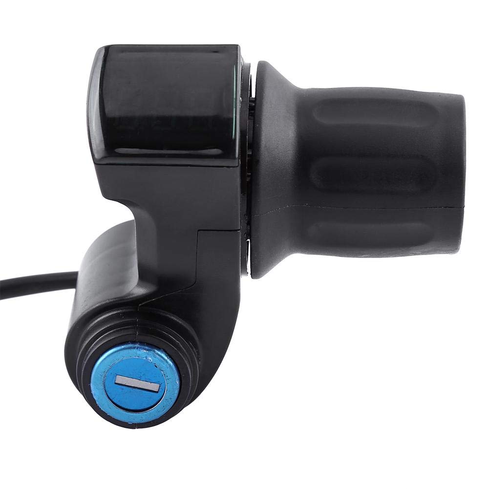 12V-99V Electric Scooter Throttle Grip with LED Display & Key Lock - Half Wrist Handle for E-Bike, E-Scooter & Electric Motorcycle (Perfect for Commuting, Urban Travel & Off-Road Adventures)