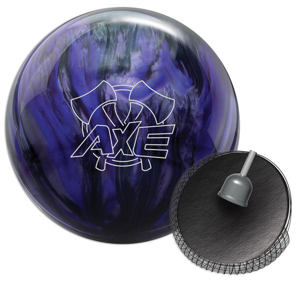 Premium Hammer Axe Bowling Ball - Purple & Smoke Color for Enhanced Performance | Perfect for League Play, Tournaments & Casual Bowling Nights