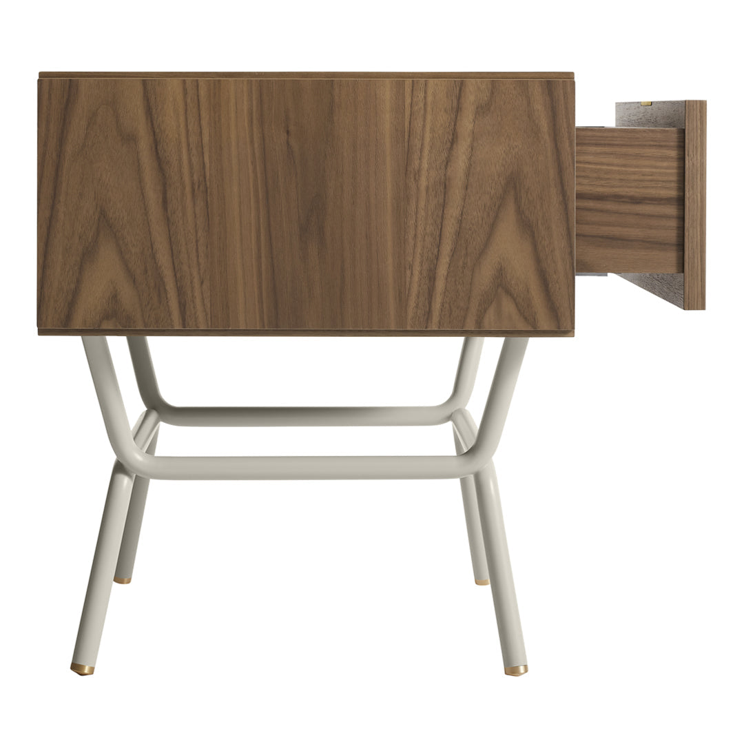 Modern Blu Dot Dang Nightstand - Minimalist Bedside Table with Storage Shelf | Perfect for Small Spaces, Bedrooms & Apartments