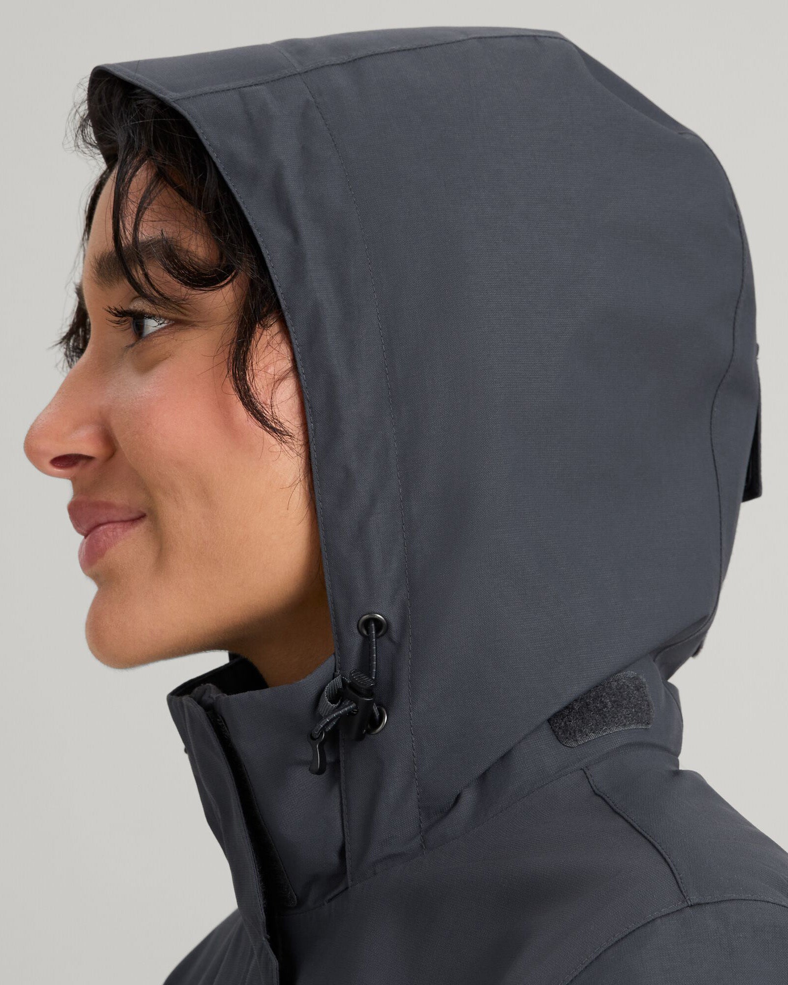 Andulo Women's 2-Layer Waterproof Rain Jacket for Outdoor Activities - Night Black | Hiking, Camping & Commuting in All Weather