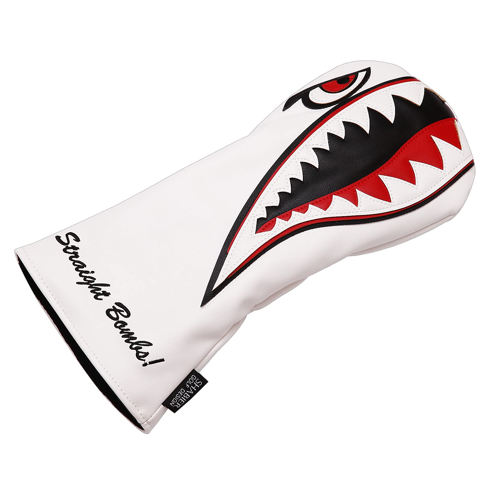 Premium Flying Tiger Warshark Golf Club Headcover - Universal Fit for Driver, Fairway & Hybrid Clubs | Durable Protection for Golf Equipment | Perfect for Golf Tournaments & Practice Sessions