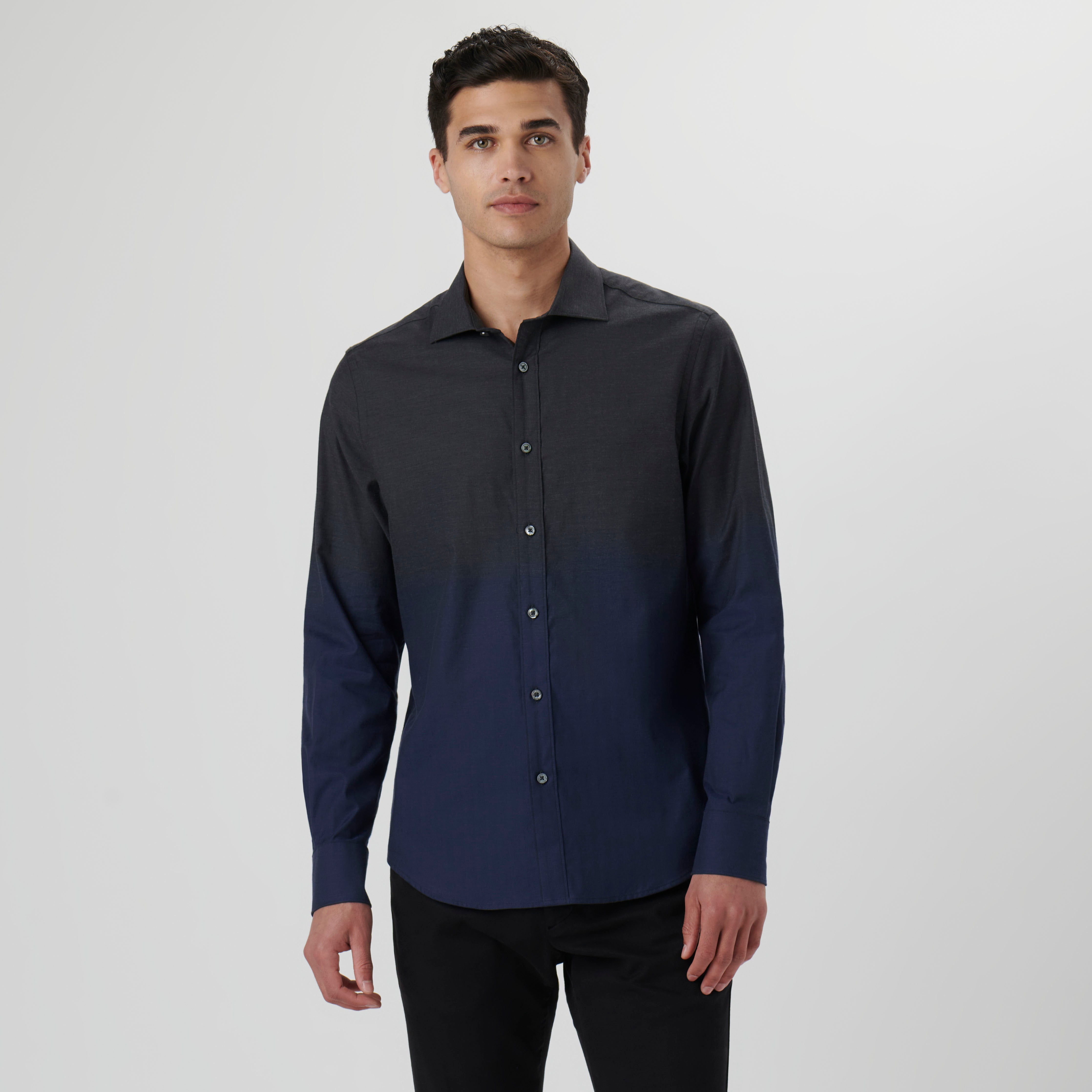 Stylish Axel Degrade Shirt for Men - Trendy Ombre Color Block Tee - Perfect for Casual Wear, Street Style & Everyday Outfits