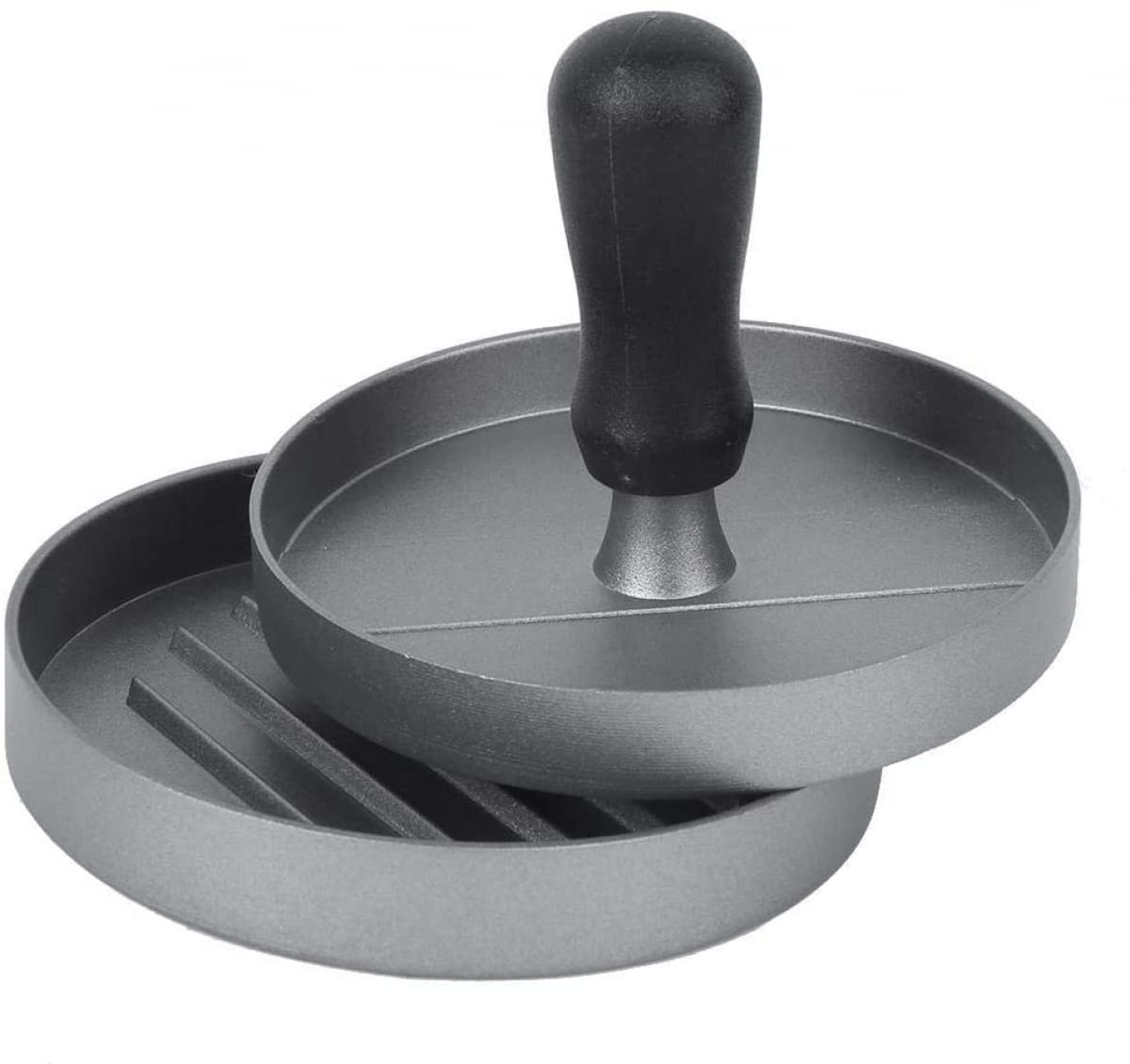 Premium Zinc-Aluminum Alloy Burger Press - Heavy Duty Hamburger Patty Maker for Restaurants & Home Use - Perfect for BBQ, Fast Food Prep & Backyard Grilling