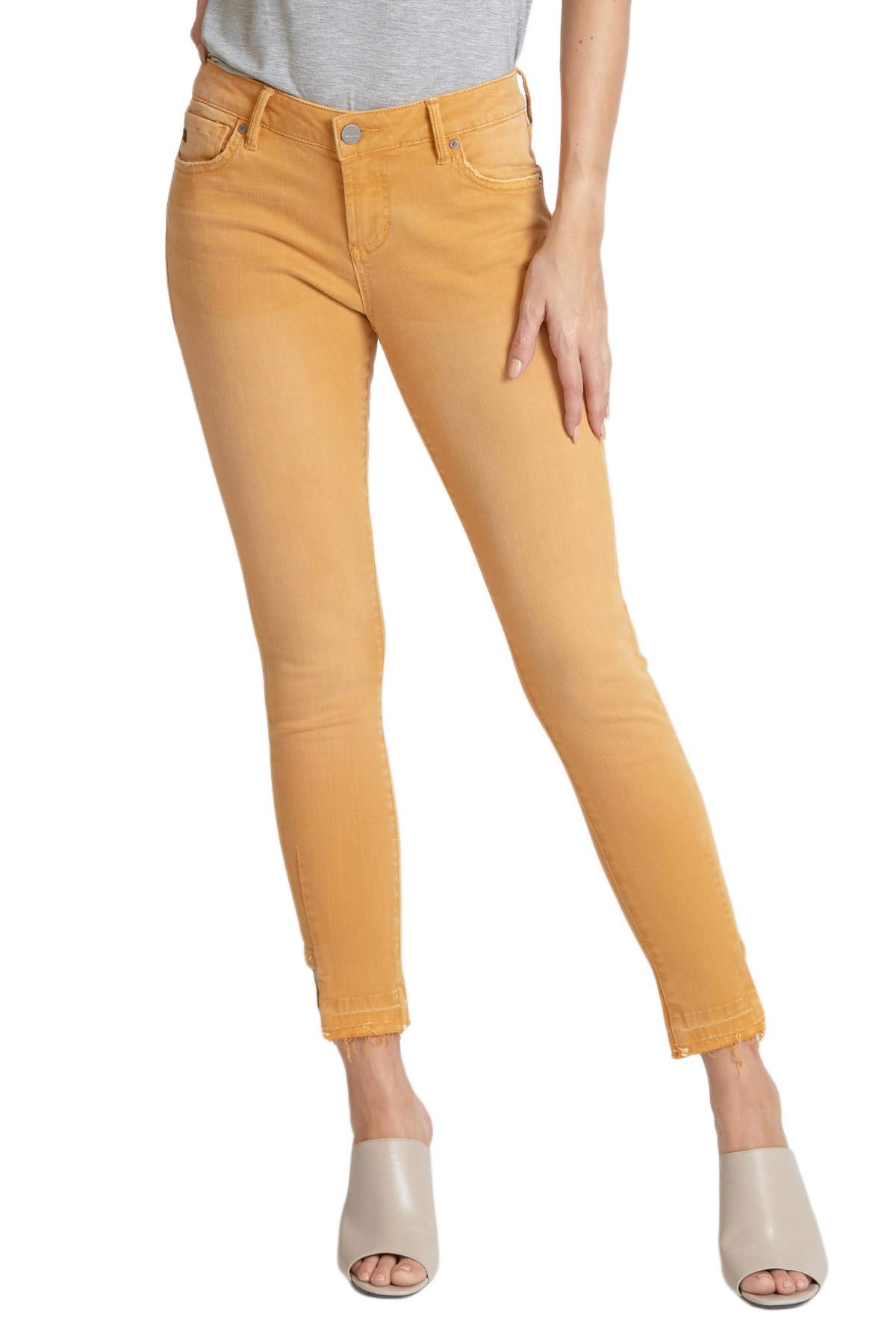 Joyrich DEAR JOHN DPM12C365 Honey Gold Ankle Skinny Jeans for Women - Trendy Stretch Denim Pants for Casual Wear & Night Out