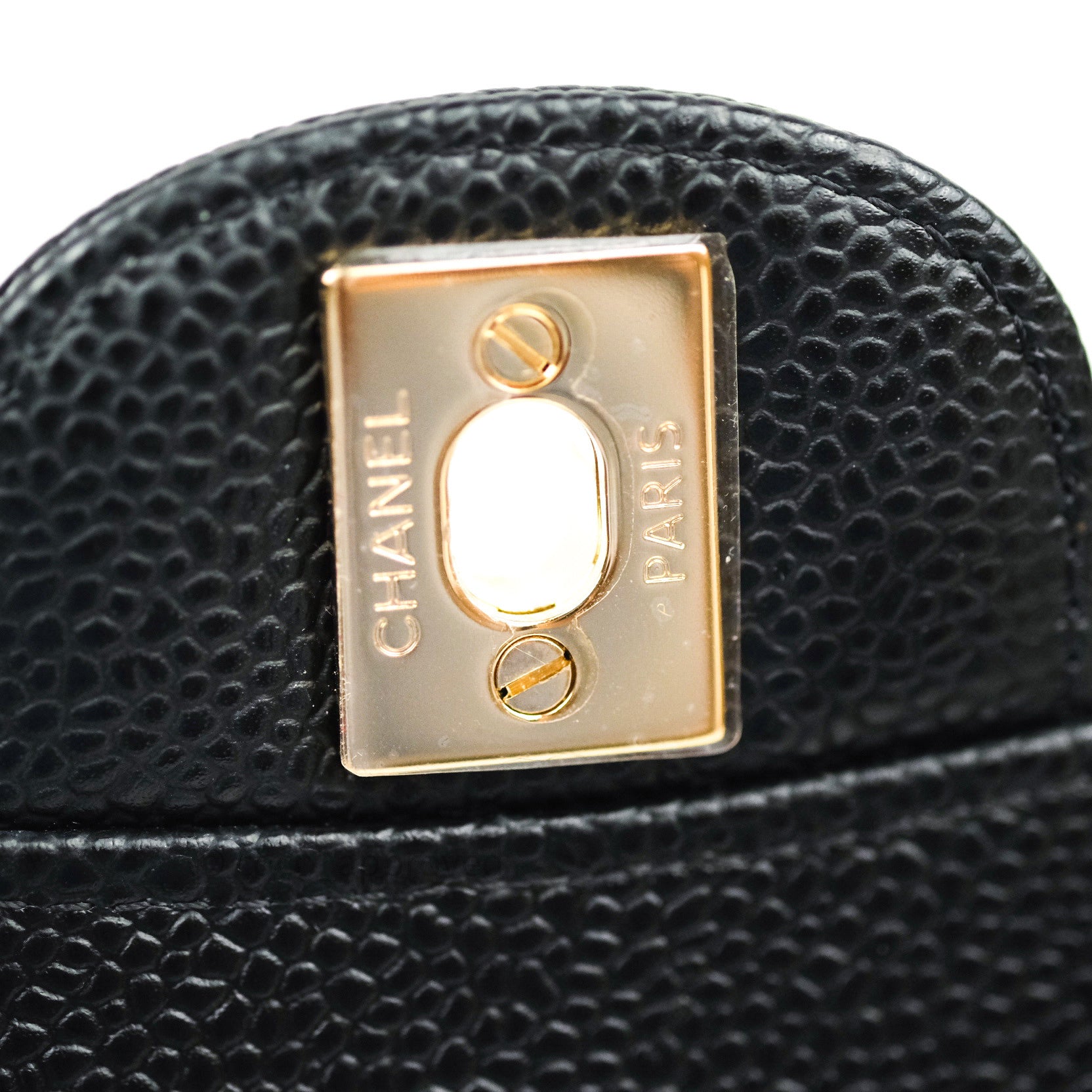 Chanel Classic Medium Double Flap Bag Black Caviar Leather with Gold Hardware - Luxury Designer Handbag for Women, Perfect for Work, Evening & Special Occasions