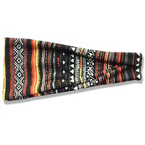 Stylish Printed Hair Bands Set for Women - 6 Pack Fashion Hair Accessories for Ponytail, Bun & Everyday Use - Perfect for Workout, Office & Casual Wear