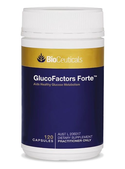 BioCeuticals GlucoFactors Forte - Premium Blood Sugar Support Supplement with Chromium & Cinnamon | Supports Healthy Glucose Metabolism & Energy Levels | Ideal for Diabetics & Health-Conscious Adults
