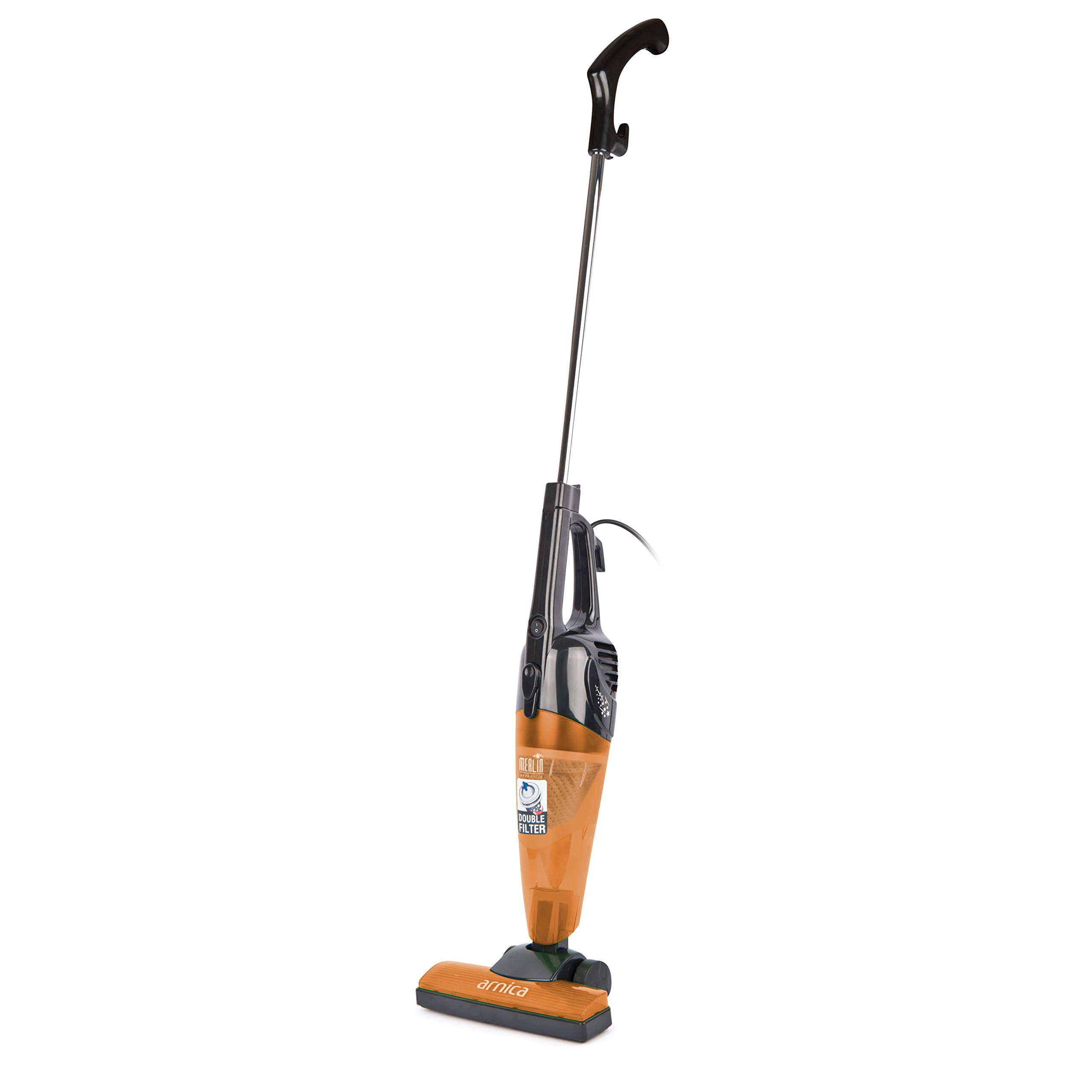Berghoff Merlin All-in-One Corded Vacuum Cleaner with Attachments - Powerful Suction for Carpets, Hard Floors & Pet Hair | Ideal for Home, Office & Car Cleaning (Orange)