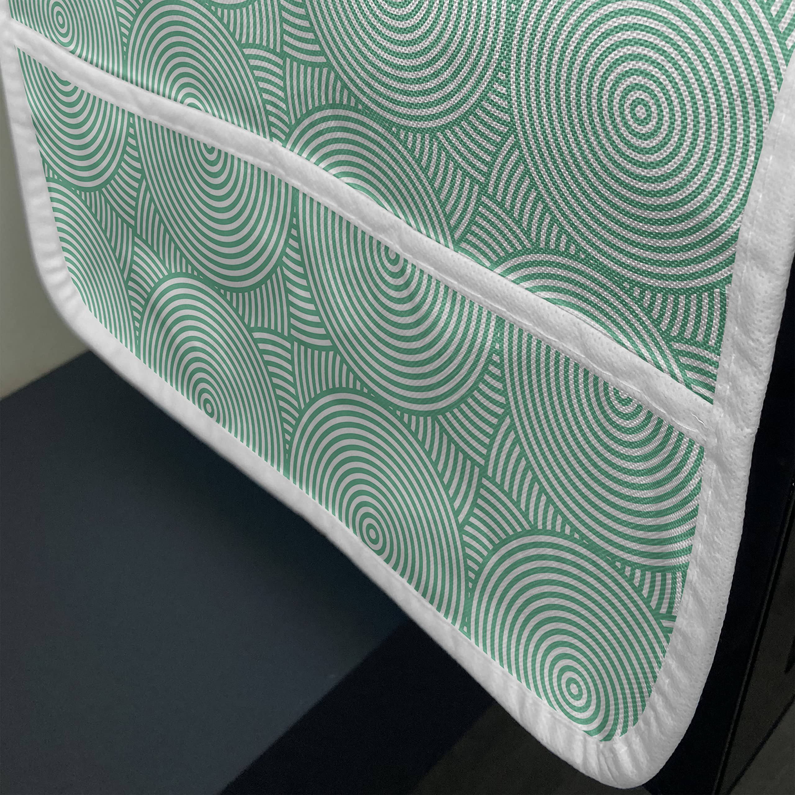 Ambesonne Retro Microwave Cover – Waterproof Kitchen Organizer with Pockets, 36