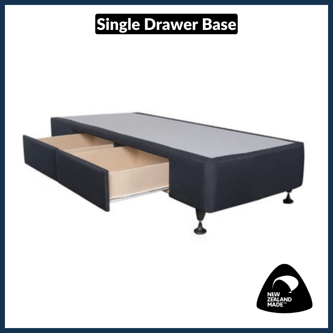 Deep Drawer Bed Base - Single Size (NZ Made) - Perfect for Small Bedrooms & Space-Saving Storage