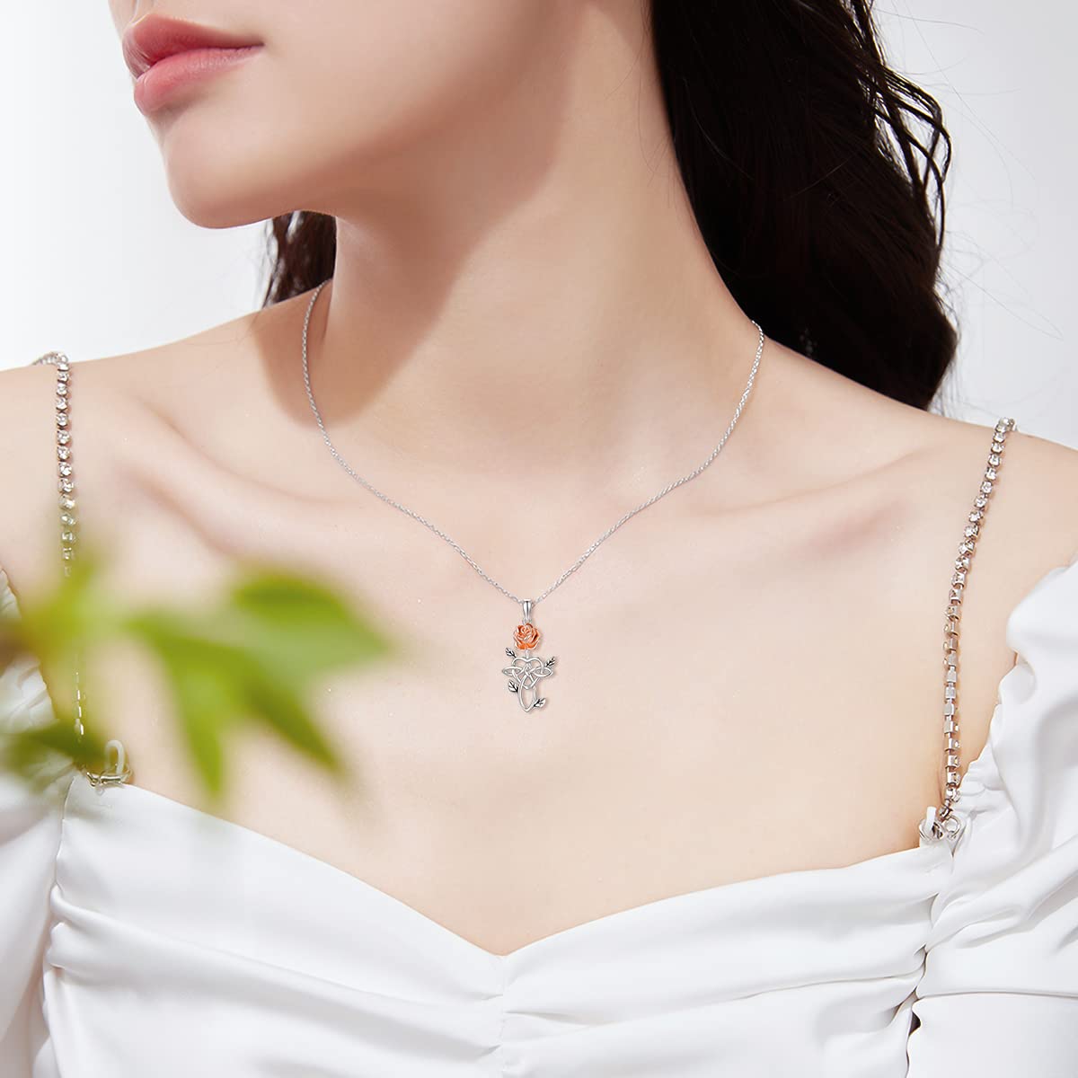 Sterling Silver Sunflower Rose Cross Lotus Honey Bee Pineapple Pendant Necklace for Women - Elegant Flower Jewelry Gift for Girlfriend Wife Mom - Perfect for Birthday Valentine's Day Anniversary & Special Occasions
