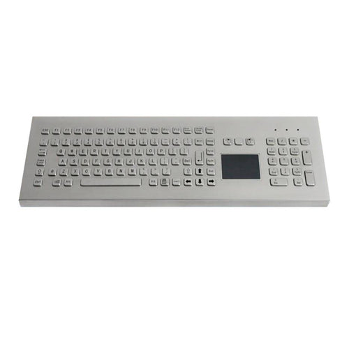KBS PC F3T Wireless Desktop Keyboard with Built-in Touchpad - Ergonomic Design for Office, Home & Gaming Use
