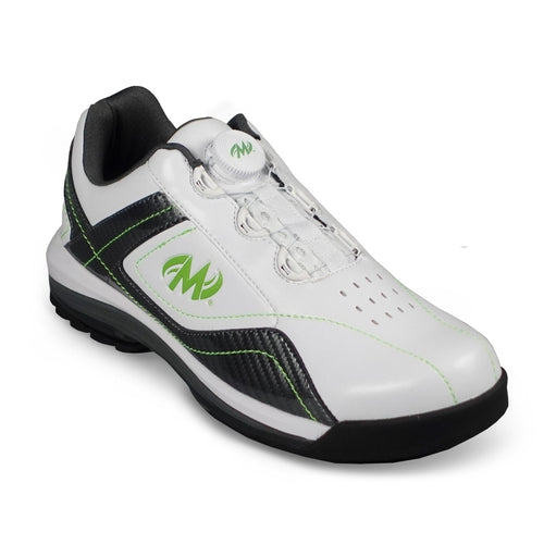 Motiv Men's Propel FT Bowling Shoes - White/Carbon/Lime - Right Hand Wide Fit for Comfort & Performance | Perfect for League Play & Tournament Bowlers