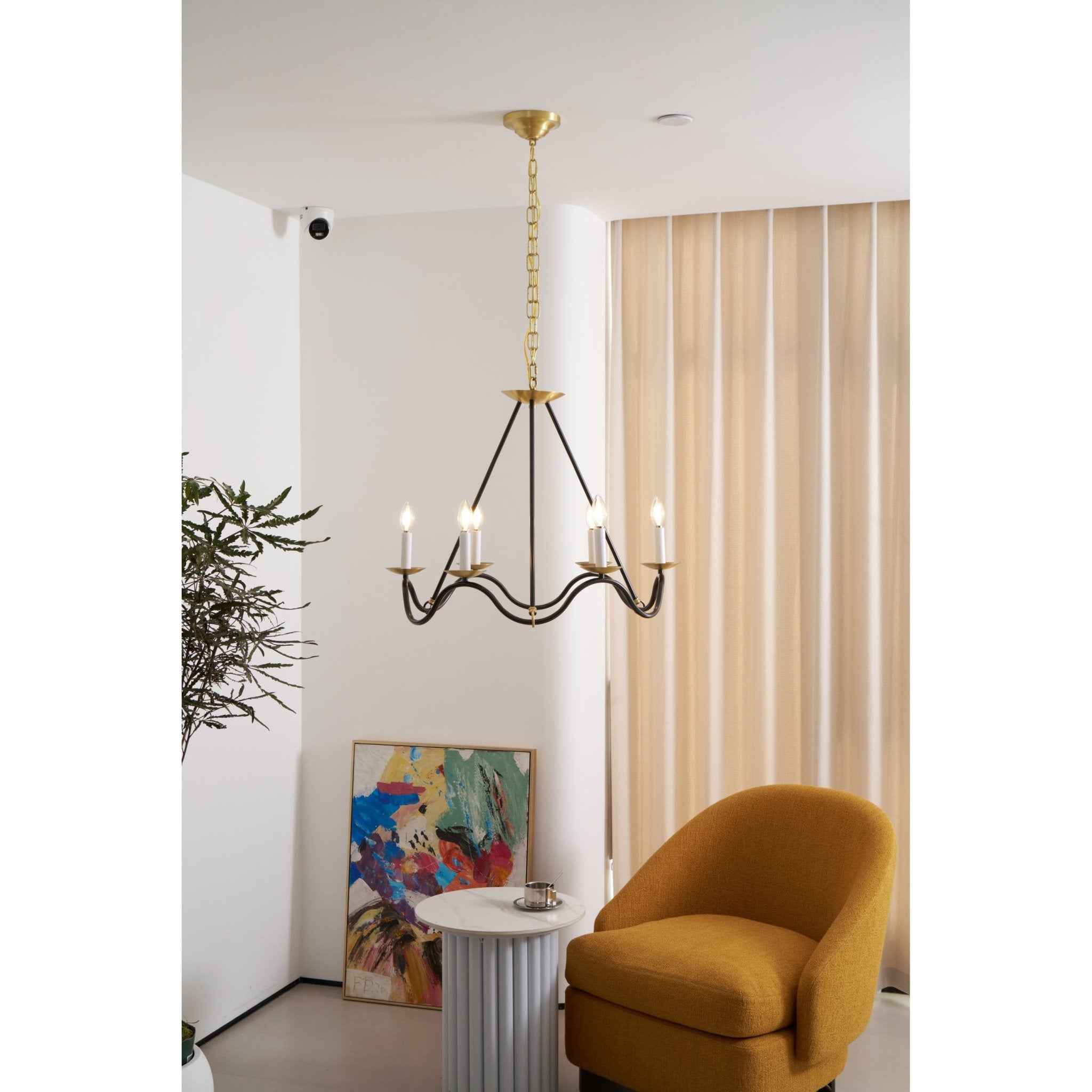 Stylish Choros Chandelier - Modern Crystal Ceiling Light Fixture for Dining Room, Living Room & Bedroom | Elegant Home Decor Lighting