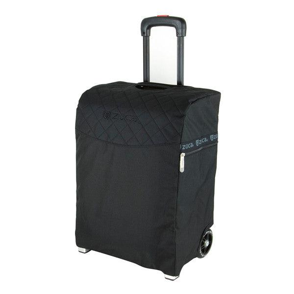 Zuca Flyer Artist Backpack - Black/Silver Rolling Luggage for Travel & Skateboarding - Perfect for Artists, Musicians & Professionals On The Go