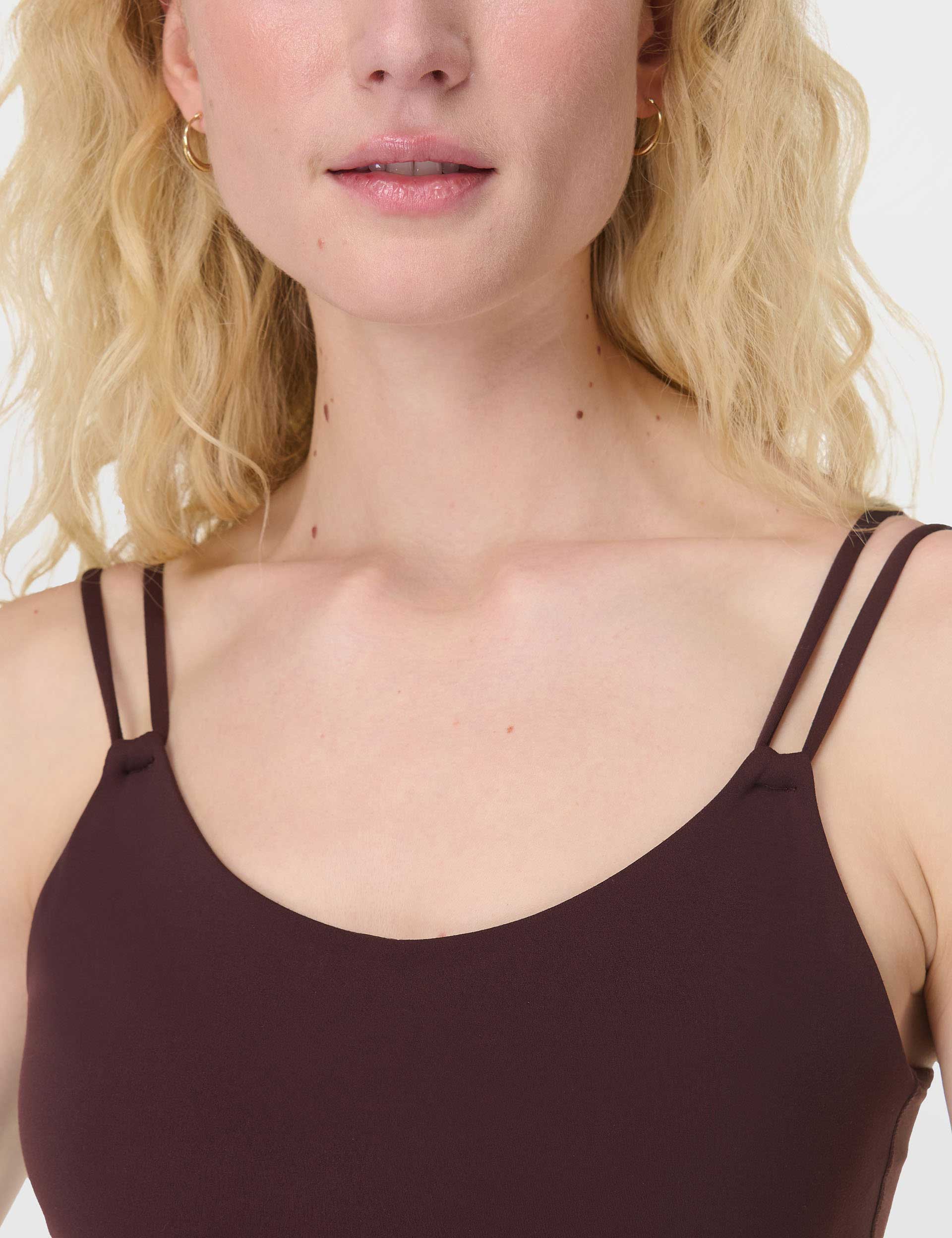 Ultimate Studio Strappy Vest in Sable Brown - Women's Fashion Layering Piece for Casual & Evening Outfits