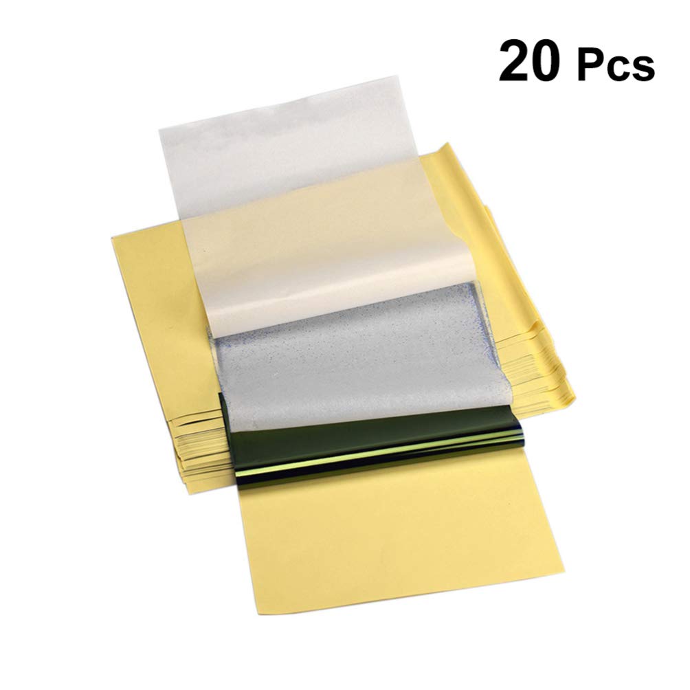 20 Sheets A4 Size Transfer Paper & Stencil Paper for DIY Crafts, Tattoo Designs, and Fabric Printing - Perfect for Artists, Tattooists, and Craft Enthusiasts