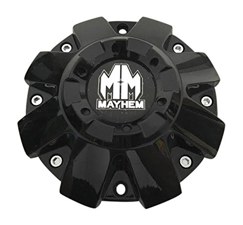 Mayhem Wheels C108103B-CAP Black Wheel Center Cap Replacement for Trucks & SUVs - Durable Hub Cover for Off-Road & Custom Car Accessories