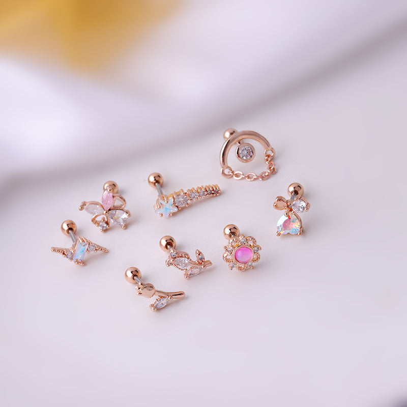 20G Galaxy Star Helix Piercing Stud - Surgical Steel Cartilage Earring for Women & Men | Perfect for Helix, Tragus, or Conch Piercings | Hypoallergenic & Comfortable for Daily Wear