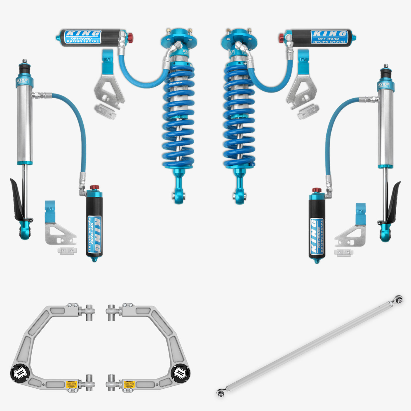 Toyota Tundra King 2.5 RR Coilovers & Rear Shocks with Upper Arms & Trailing Arm Combo Kit for 2022-2025 Models - Off-Road Suspension Upgrade for Enhanced Performance & Durability