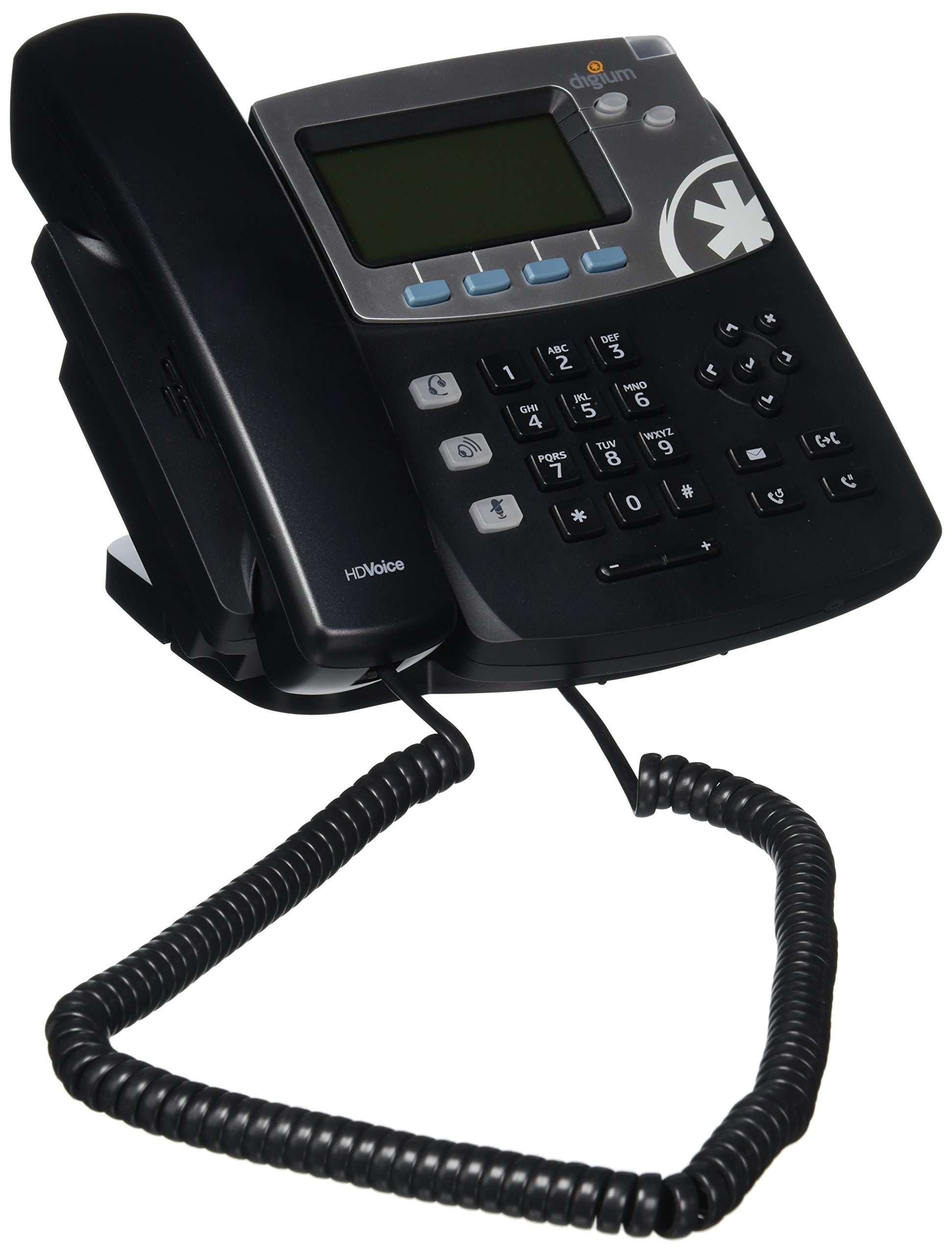 Digium D40 2-Line SIP Business Phone with HD Voice, Backlit Display & Icon Keys - International Version for Office Communication & VoIP Systems
