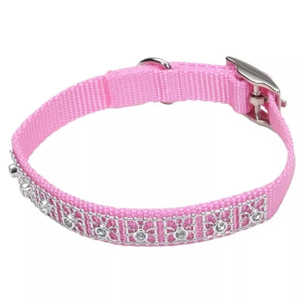 Elegant Coastal Jewelled Dog Collar - Sparkling Gemstone Pet Collar for Small & Medium Dogs - Perfect for Beach Walks & Outdoor Adventures