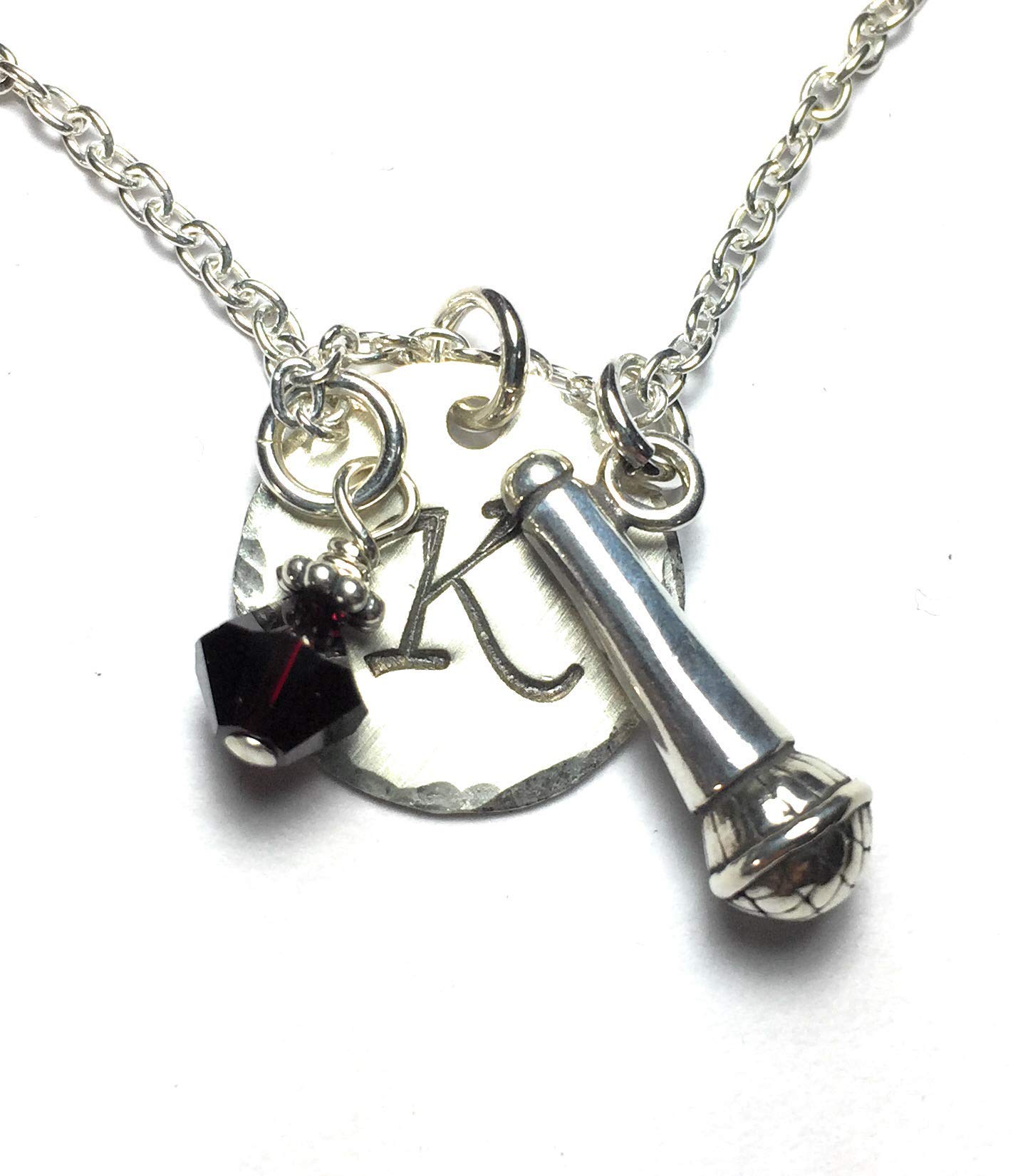 Handmade Sterling Silver Microphone Charm Necklace for Singers - Perfect Gift for Music Lovers & Karaoke Enthusiasts