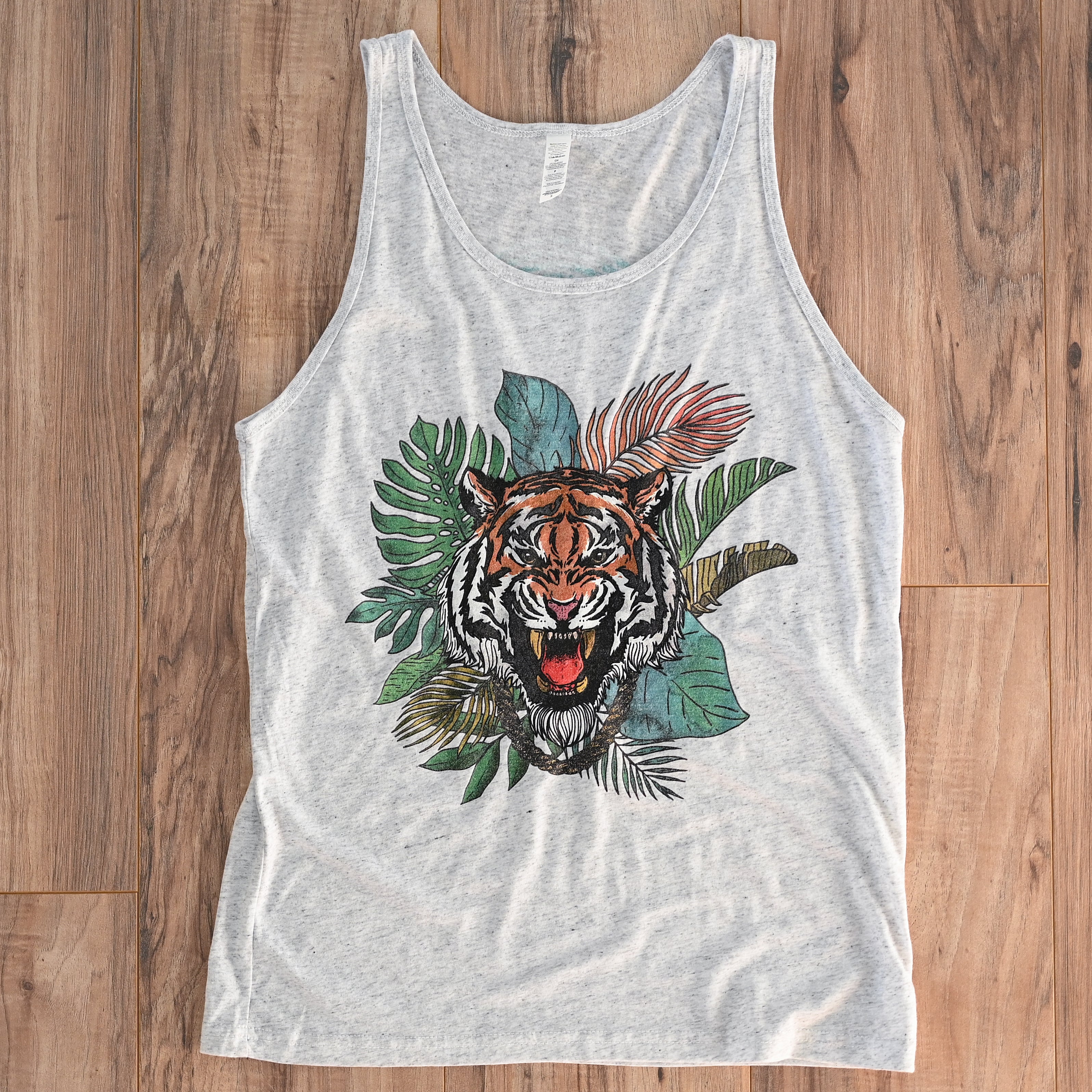 Stylish Gold Chain Tiger Print Tank Top for Women - Trendy Summer Casual Wear for Parties & Outings