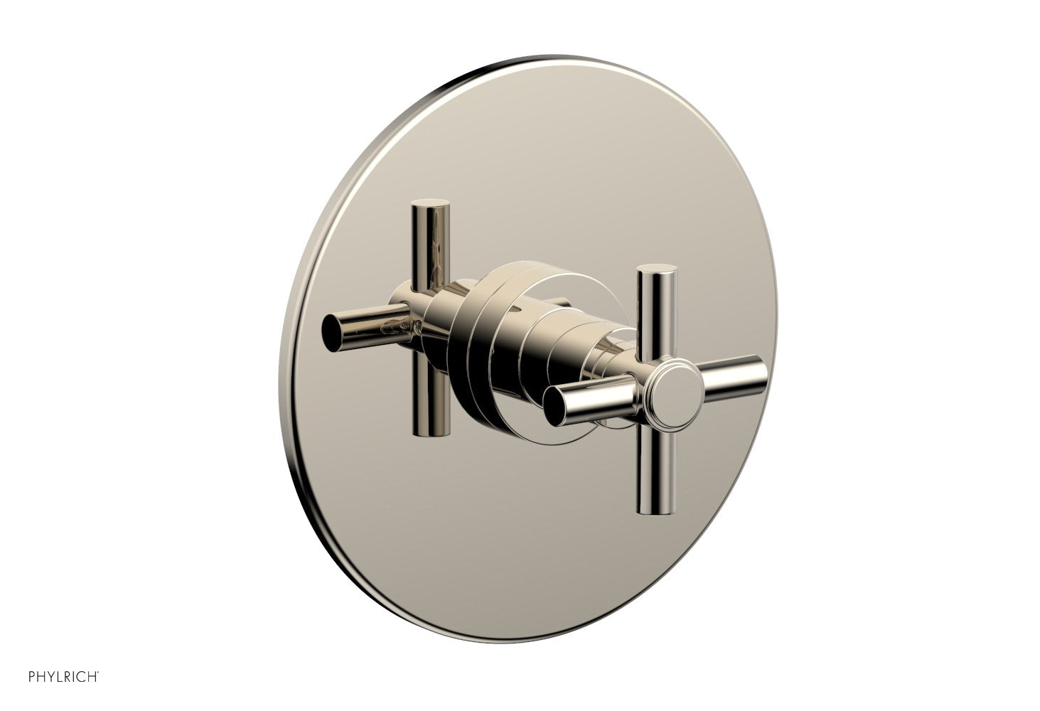 BASIC 1/2 Thermostatic Shower Trim with Tubular Cross Handle DTH134 - Perfect for Bathroom Renovation & Modern Shower Systems