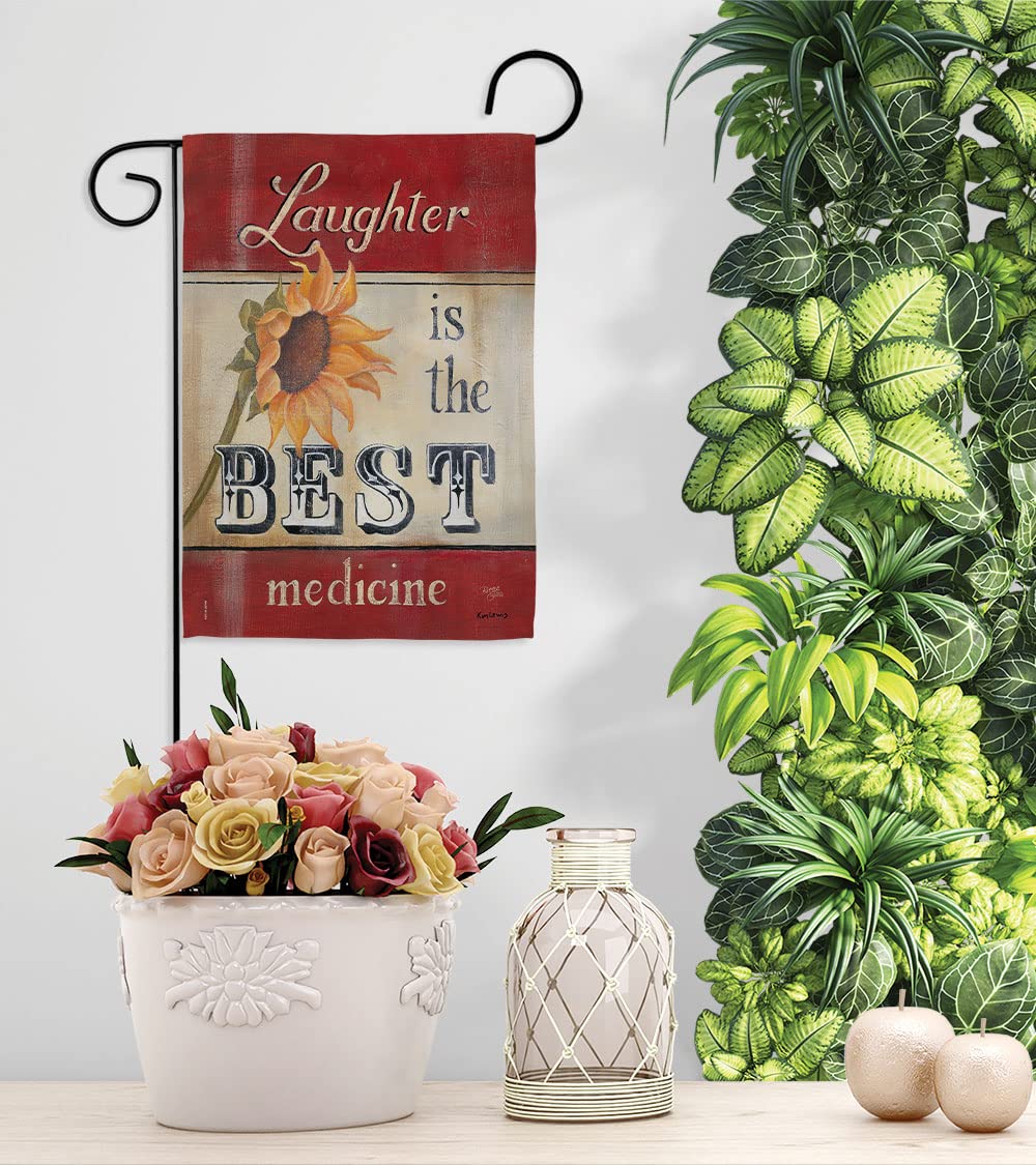 Breeze Decor Welcome Garden Flag - 13x18.5in Inspirational Home Decor for Porch & Yard