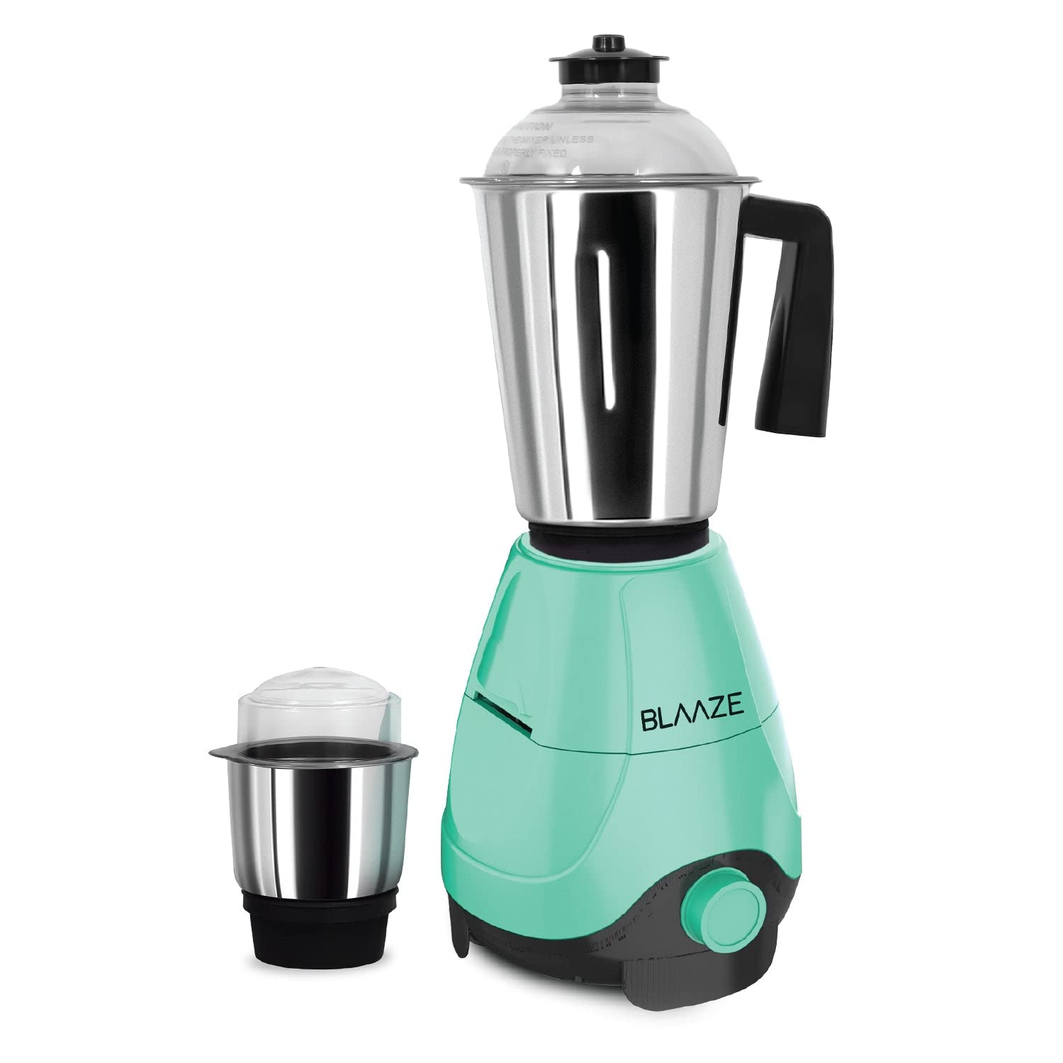BLAAZE 220V 600W Mixer Grinder with 2 Glass Jars - Powerful Dry & Wet Grinding for Dough, Indian Curry Spices, Coconut Chutney - Ideal for Home Cooking & Indian Cuisine (Tiffany Blue)