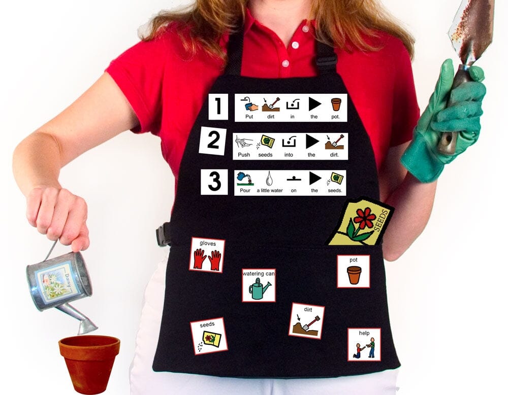 Best Communication & Visual Aid Apron for Teachers, Therapists & Caregivers - Durable & Functional for Classroom, Therapy & Home Use