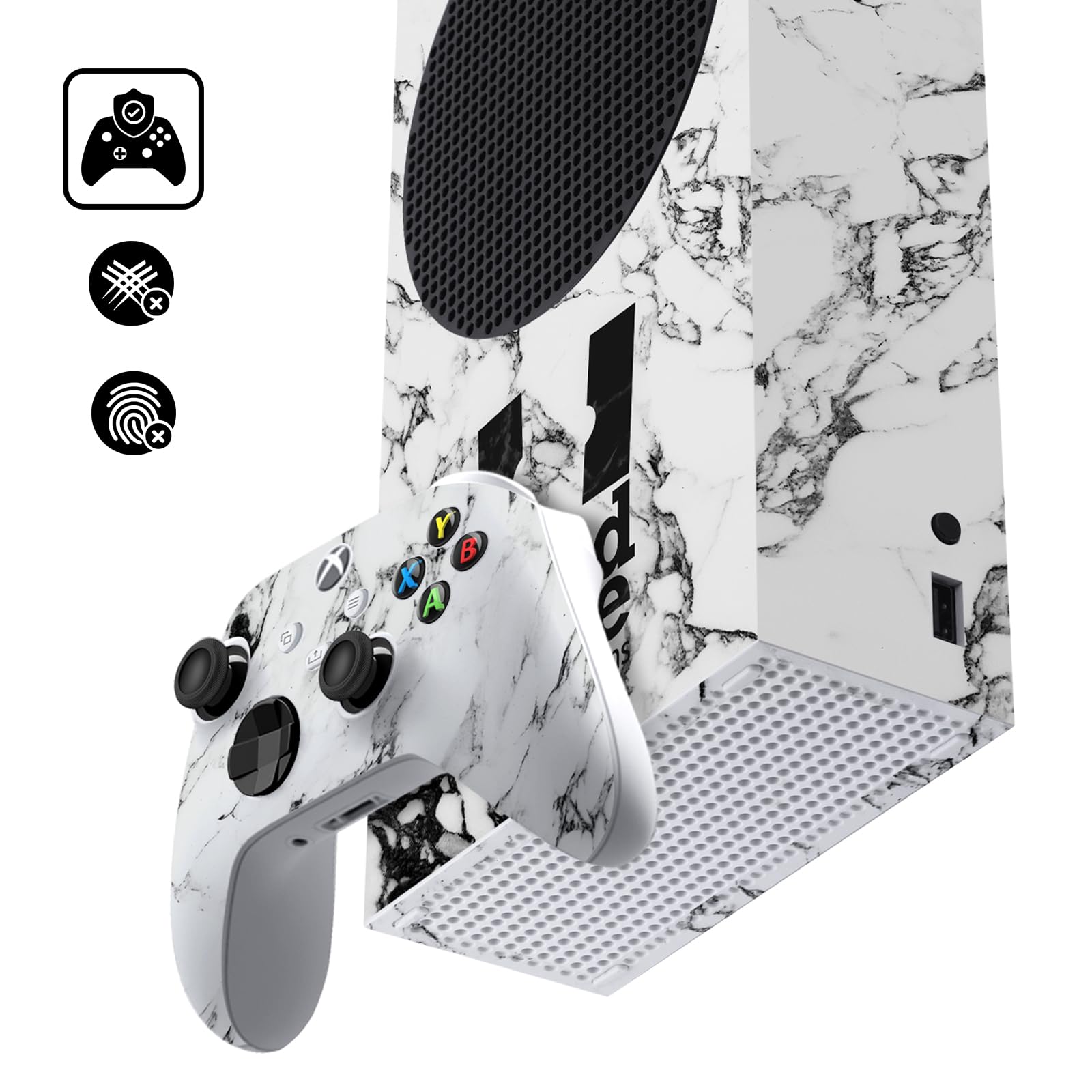 Offizielle NFL Baltimore Ravens Gaming Aufkleber – Geometrisches Muster Vinyl Haut Abziehbild Abdeckung für Xbox Series S Console – Perfekt für Gamer und Teamfans