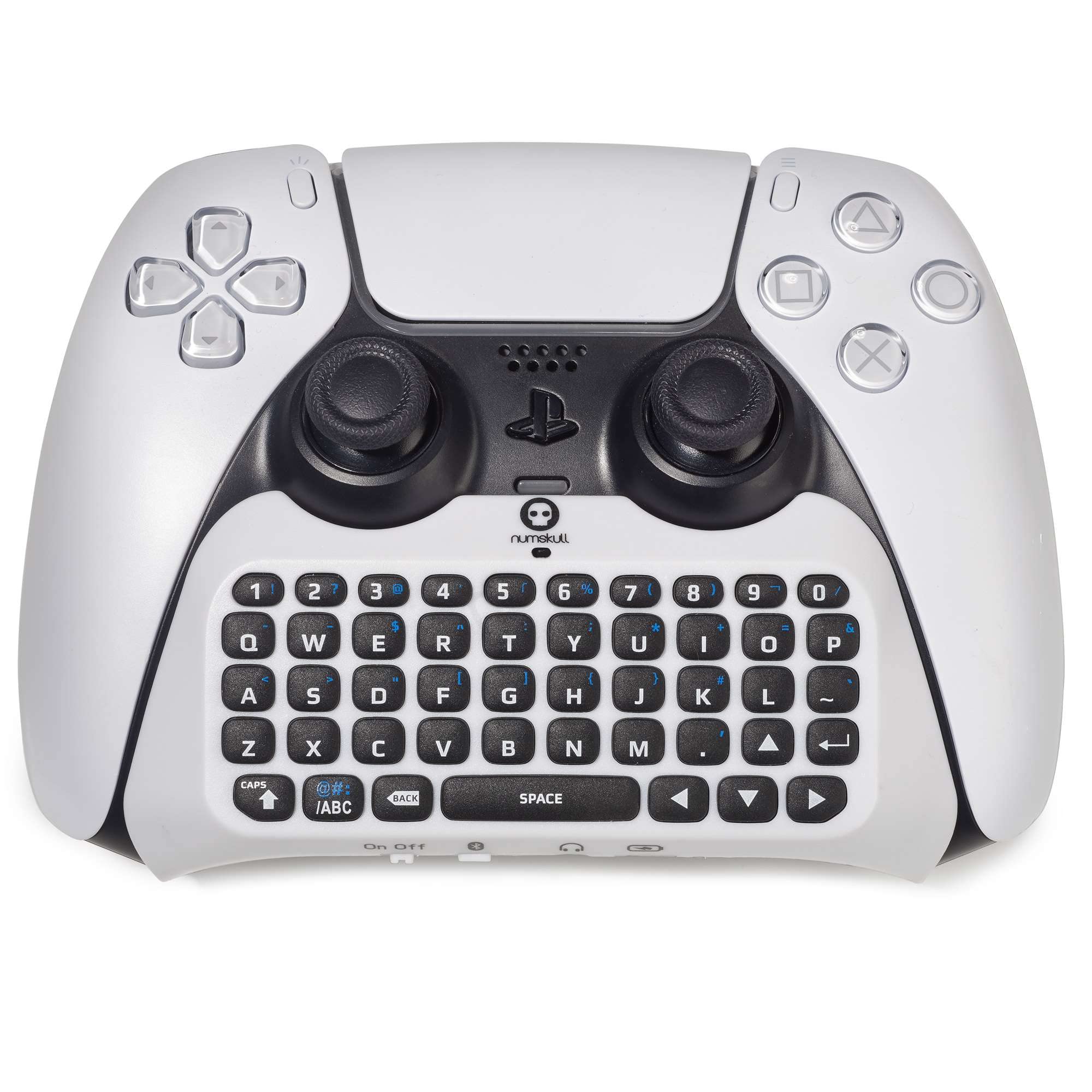 Numskull PS5 Bluetooth Wireless Mini Keyboard - Compatible with Official PlayStation 5 Controllers | Perfect for Gaming, Chatting & Browsing on Your PS5 Console