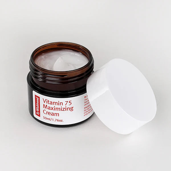 By Wishtrend Vitamin 75 Maximizing Cream 50ml - Brightening & Hydrating Face Moisturizer for Glowing Skin | Day & Night Cream for Dry, Dull Skin - Perfect for Daily Skincare Routine & Anti-Aging Care