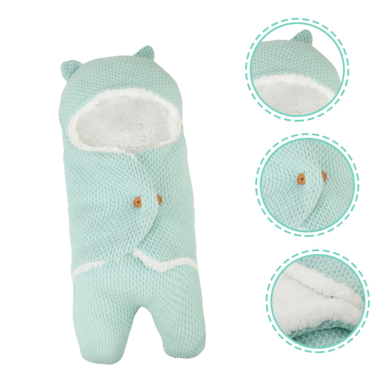 IWOWHERO Baby Stroller Winter Footmuff - Warm & Cozy Stroller Liner for Girls & Boys - Soft Acrylic Material for Cold Weather - Perfect for Outdoor Walks, Shopping & Travel